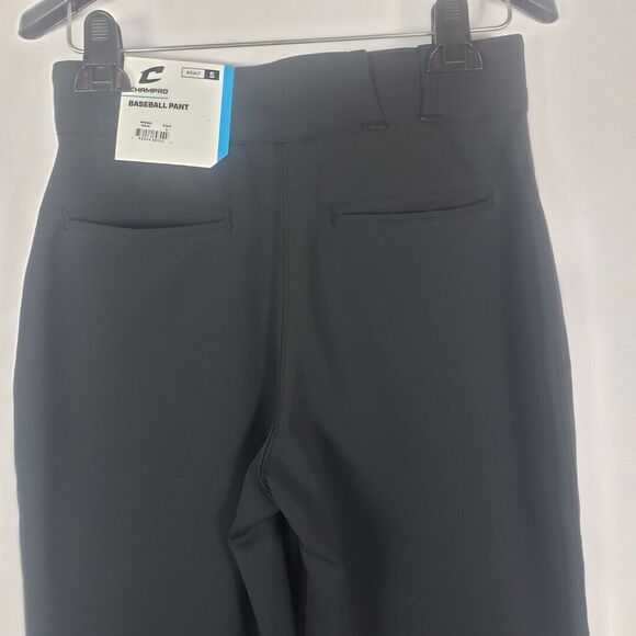 Champro Baseball Pants Mens Adult Small Black MVP Open Bottom Relaxed Fit - Picture 5 of 11